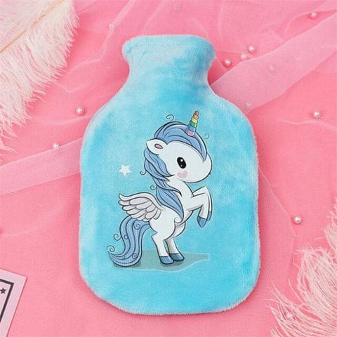 Bouillotte Licorne Bleue