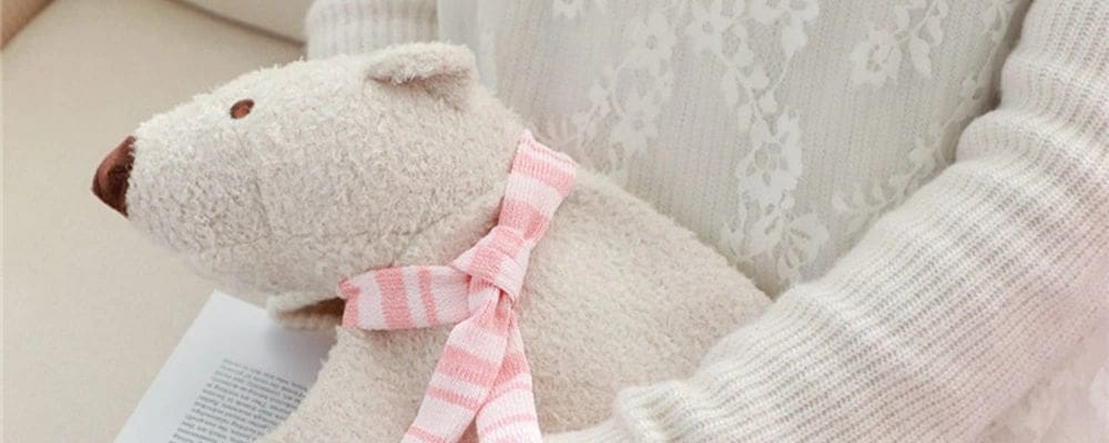 bouillotte ours blanc